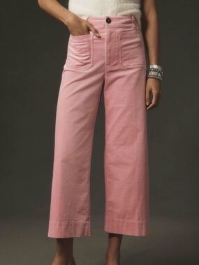 Maeve by Anthropologie The Colette Light Pink Corduroy
Wide-Leg Pants